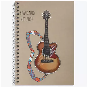 دفتر نت موسیقی 50 برگ خندالو طرح گیتار (Guitar) کد N8071