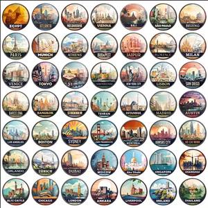 مگنت خندالو مدل شهرهای جهان کد 191 مجموعه 49 عددی
