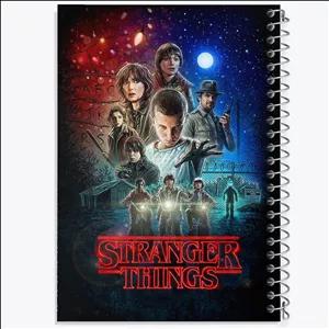 دفتر طراحی 50 برگ خندالو طرح استرینجر تینگز  Stranger Things  کد 10845