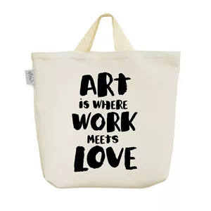 ساک خرید خندالو مدل Art Is Where Work Meets Love کد H2208