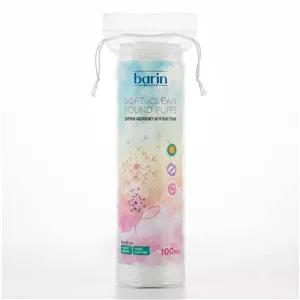 پد پاک کننده آرایش صورت بارین مدل Soft and Clean بسته ۱۰۰ عددی