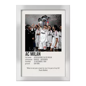 تابلو خندالو طرح آث میلان (Ac Milan) کد F13468