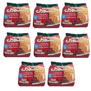 نودل نیمه آماده با طعم گوشت هاتی کارا - بسته 40 عددی