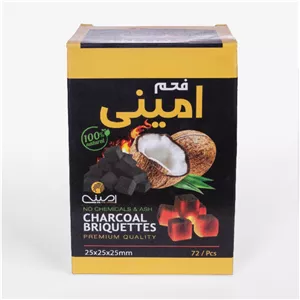 زغال امینی مدل نارگیل وزن 1000 گرم