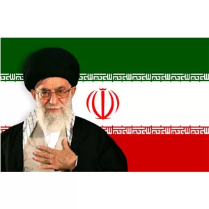 پرچم مدل 020 طرح رهبر شهید حضرت آیت الله سید علی خامنه ای