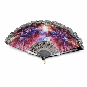 باد بزن مدل باغ گل کد q12