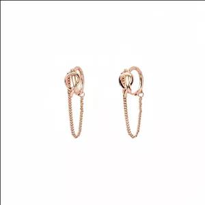 گوشواره آویز نقره زنانه کوبیک مدل  QE-4008 