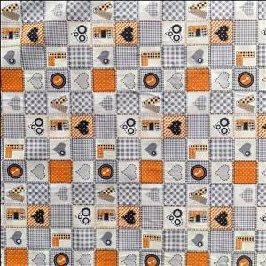 پارچه ملحفه عرض 2 متر مدل لاو 11130 رنگ نارنجی