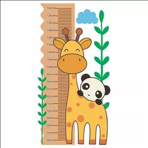 استیکر اندازه گیری کودک مدل زرافه و پاندا