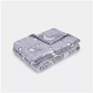 پتو مسافرتی 1 نفر ویراگیتا مدل ماه و ستاره سایز 150x200 سانتی‌متر