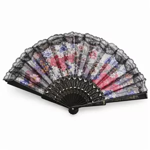 باد بزن مدل باغ گل کد q5