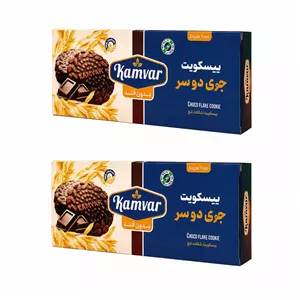 بیسکویت رژیمی با روکش شکلات شوکو یولاف کامور - 81 گرم بسته 2 عددی