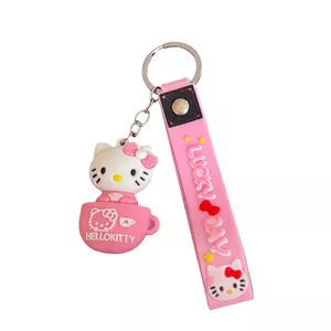 جاکلیدی مدل هلو کیتی و فنجان 