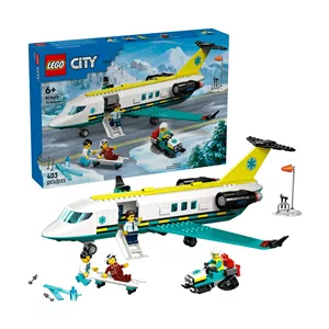 لگو 403  تکه سری City مدل Emergency Air Ambulance Airplane کد 60465
