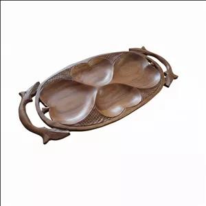 سینی چوبی طرح سرو مدل 219