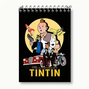 دفتر یادداشت 50 برگ خندالو طرح ماجراهای تن تن کد N2006