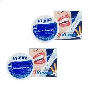 پودر سفید کننده دندان وی وان مدل simle وزن 50 گرم مجموعه 2 عددی