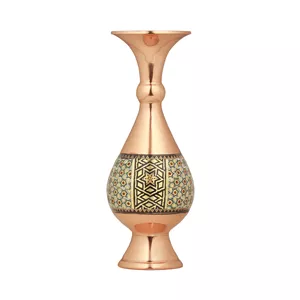 گلدان خاتم کاری فراز هنر  مدل صراحی کندویی کد 16 