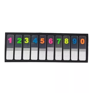 کاغذ چسب دار مدل استیک نوت طرح اعداد سایز 15×4.4 سانتی متر بسته 200 عددی