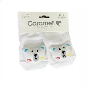  جوراب ساق کوتاه نوزادی کارامل مدل Multicolor bear0/6