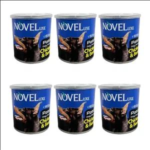 کنسرو سگ نوول لوکس مدل Chicken Beef وزن 800 گرم بسته 6 عددی