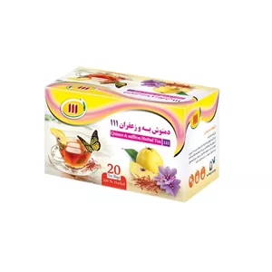 دمنوش به و زعفران 111 - 40 گرم بسته 20 عددی