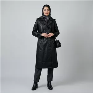کت چرم زنانه السانا مدل شبرنگ کد 237301