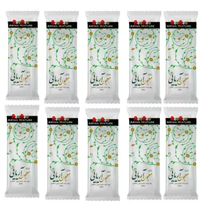 پودر شربت تخم شربتی و خاکشیر و زعفران و پودر نبات ندند - 220 گرم بسته 10 عددی