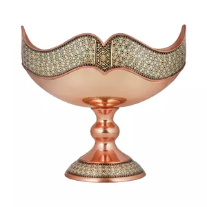  کشکول خاتم کاری مسی مدل ساده کد 20