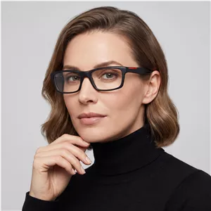 فریم عینک طبی مستطیلی پرادا مدل 0PS-07CV مناسب برای صورت مثلث، گرد، قلب و بیضی