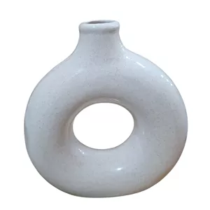 گلدان سرامیکی مدل دوناتی ساده