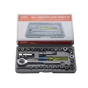 مجموعه 40 عددی آچار بکس و دسته آچار آیوا مدل AR-AW40 