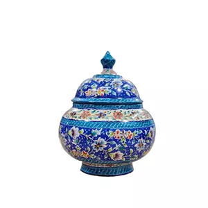قندان میناکاری مسی میناسرای نیکنامی مدل گلستان 