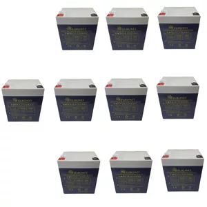 باتری UPS با ولتاژ 12 ولت و شدت جریان 5 آمپرساعت یورونت مدل EUR۵۱۲ بسته 10 عددی