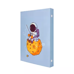  دفتر کلاسوری 100 برگ پدیده نقش مدل 6 حلقه طرح آدم فضایی