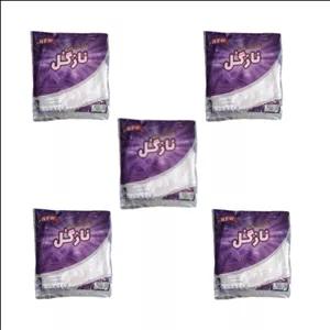 دستکش یکبارمصرف نازگل مدل F5 مجموعه 5 عددی