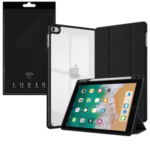 کاور تبلت لوکسار مدل اسمارت جا قلم دار مناسب برای تبلت اپل iPad Air2 / Air5 9.7 inch
