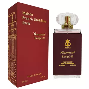 ادوپرفیوم زنانه پاشا مدل باکارت رژ 540 با رایحه گرم حجم 100 میلی‌لیتر