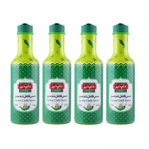 سس فلفل تند سبز دلپذیر - 500 گرم بسته 4 عددی