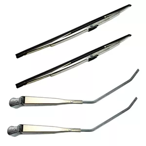 تیغه و بازویی برف پاک کن خودرو مدل استیل کد DOUL-DOKHAMSASAF مناسب برای پیکان بسته 4 عددی