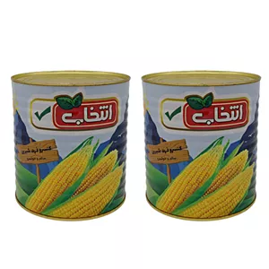 کنسرو ذرت شیرین انتخاب - 2700 گرم بسته 2 عددی