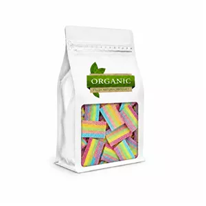 پاستیل نواری ترش شکری رنگین کمان ارگانیک - 250 گرم