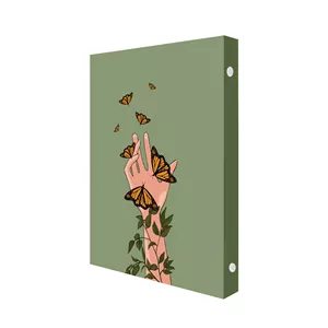   دفتر کلاسوری 100 برگ پدیده نقش مدل 6 حلقه طرح پرواز کد 01