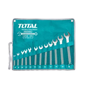 آچار یکسر تخت و یکسر رینگی توتال مدل tht1022121-i مجموعه 12 عددی