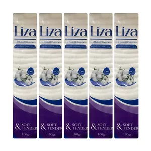 پنبه هیدروفیل لیزا مدل Cotton وزن 100 گرم مجموعه 5 عددی