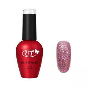 لاک ژل اکلیلی ناخن اتوپیا مدل GLITTER شماره 78 رنگ صورتی