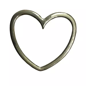 یراق چرم دوزی طرح قلب مدل Heart5x بسته 5 عددی