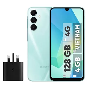 گوشی موبایل سامسونگ مدل Galaxy A16 4G دو سیم کارت ظرفیت 128 گیگابایت و رم 4 گیگابایت - ویتنام - به همراه شارژر 25 وات سامسونگ