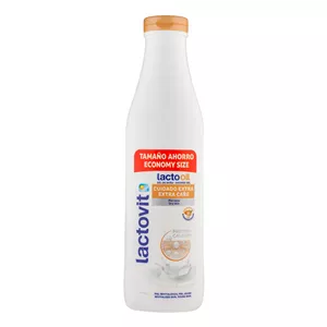 ژل شستشو بدن لاکتویت مدل Lacto oil با رایحه شیر و بادام مناسب برای پوست خشک حجم 1000 میلی لیتر