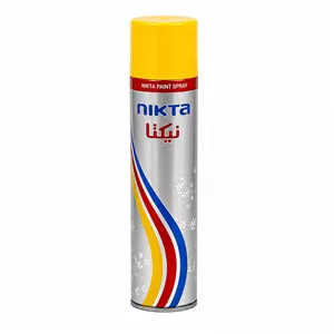 اسپری رنگ زرد براق نیکتا مدل Paint Spray حجم 300 میلی‌لیتر